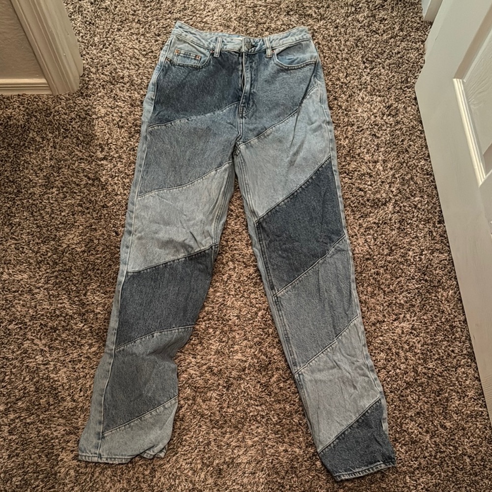 Patchwork Denim Jeans